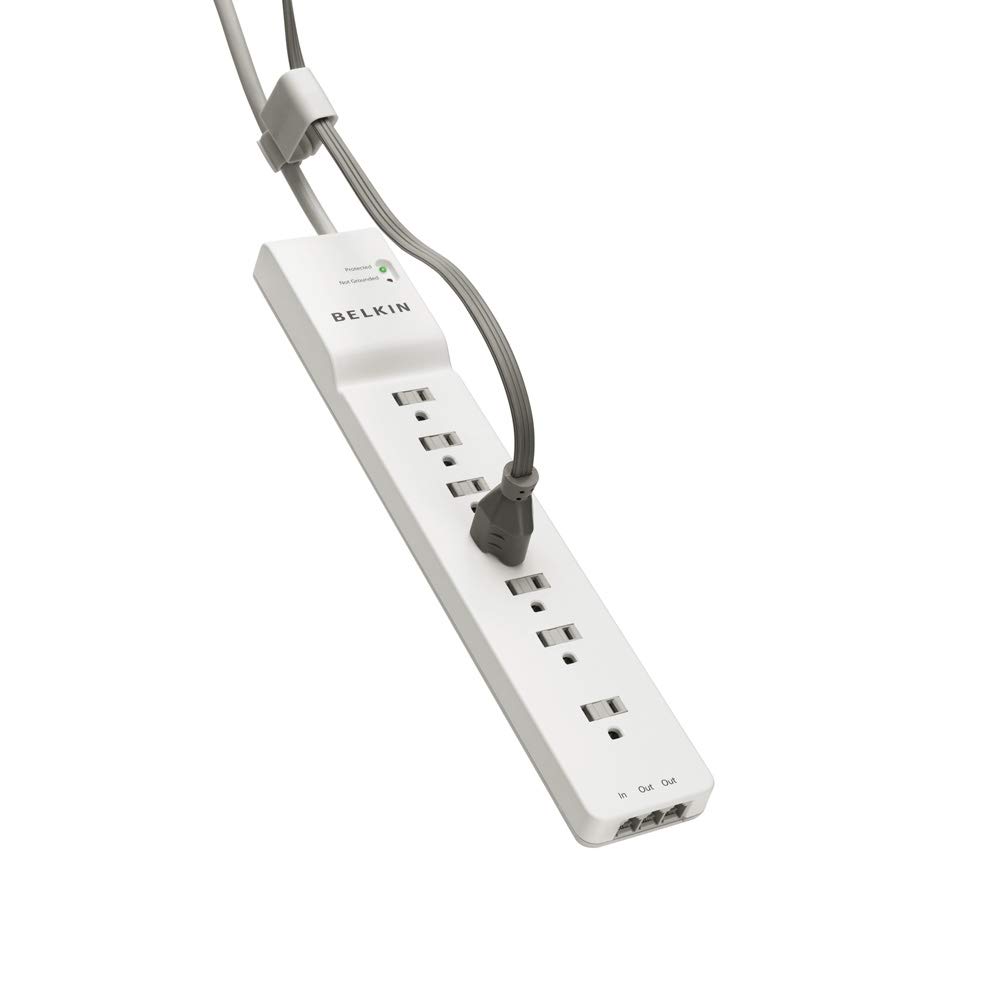 BELKIN 7 OUTLET POWER BAR WITH 12' CORD | Lin Haw International