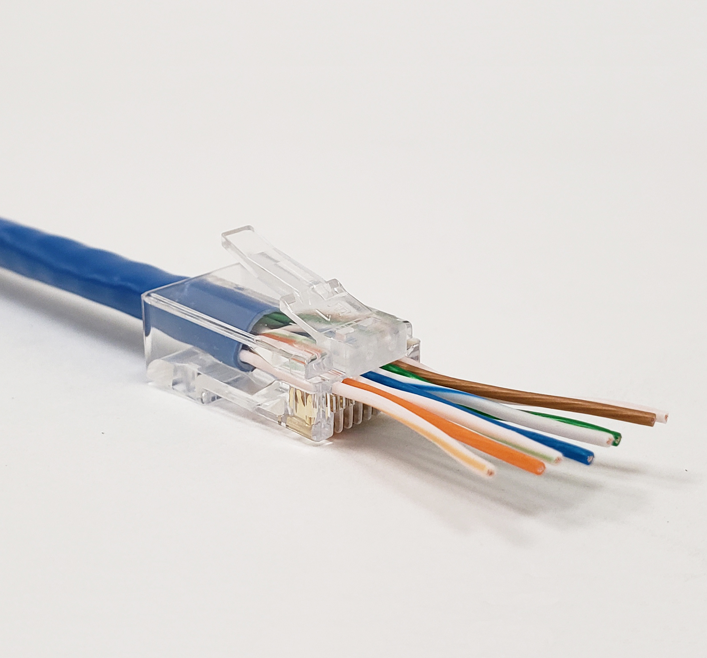 Cat6a Pass Through Rj45 Connectors