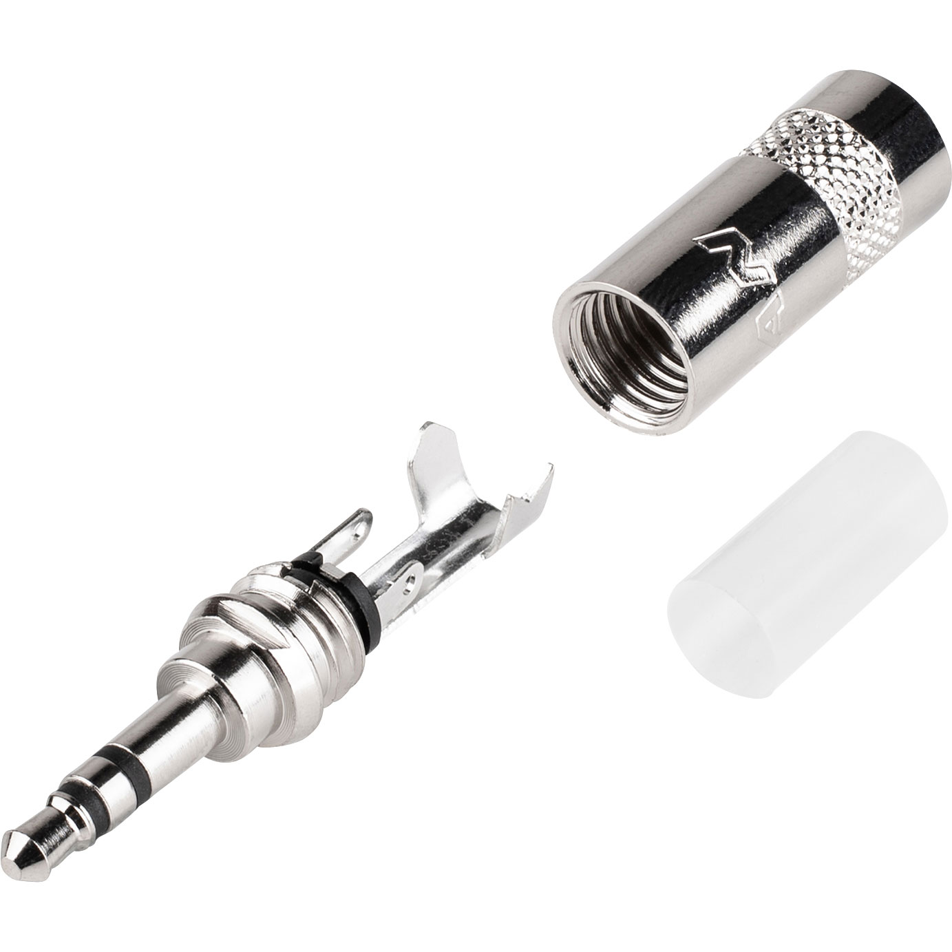 NETURIK REAN 3.5MM NICKEL STEREO PLUG WITH CONTACT