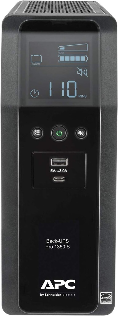 APC 10-OUTLET LCD BACK-UPS PRO UPS (810W/1350VA)