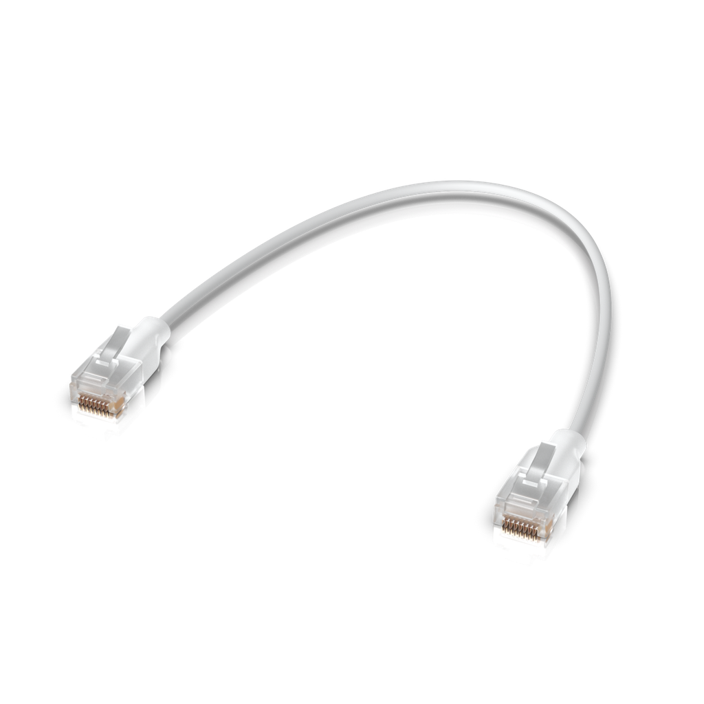 UBIQUITI ETHERLIGHTING CAT6 PATCH CABLE 0.15M WHITE 24/PACK