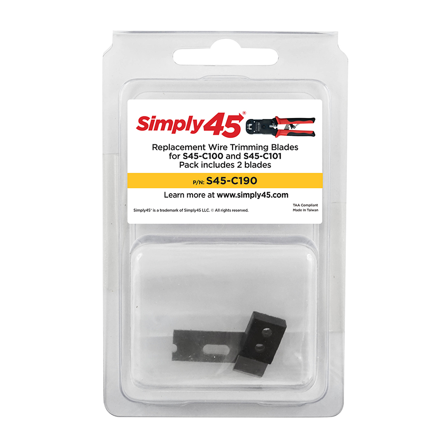 SIMPLY45 Replacement Blades for Simply45 RJ45 Crimp Tools - 1 set of 2 blades - Bag