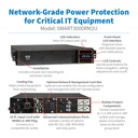 TRIPP LITE SERIES SMARTPRO 3000VA 3000W 120V LINE-INTERACTIVE SINE WAVE UPS 2U RACK/TOWER