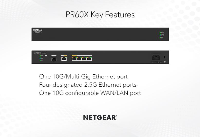 NETGEAR 5-PORT 10G/MULTI-GIGABIT DUAL-WAN PRO ROUTER SFP+