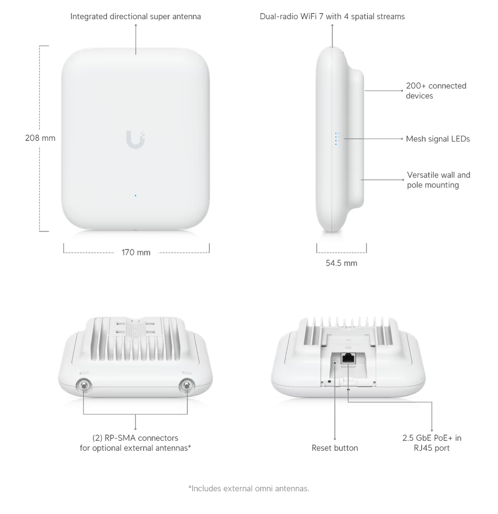 UBIQUITI UNIFI WIFI 7 OUTDOOR AP