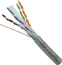 CAT6A 1000' GREY SOLID SHIELDED F/UTP NETWORK BULK CABLE