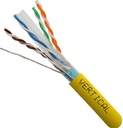 CAT6A 1000' YELLOW SOLID SHIELDED F/UTP NETWORK BULK CABLE