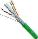 VERTICAL CABLE CAT6A GREEN SOLID SHIELDED F/UTP 1000' SPOOL