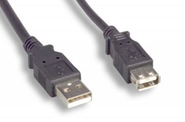 USB 2.0 A/A M/F EXTENSION CABLE 6FT