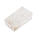 RJ45 CAT5E PASSTHROUGH (SOLID / STRANDED) CONNECTOR (50/BAG)