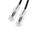 [C6S005BK] CAT6 SLIM UTP NETWORK PATCH CABLE 28AWG (0.5', Black)