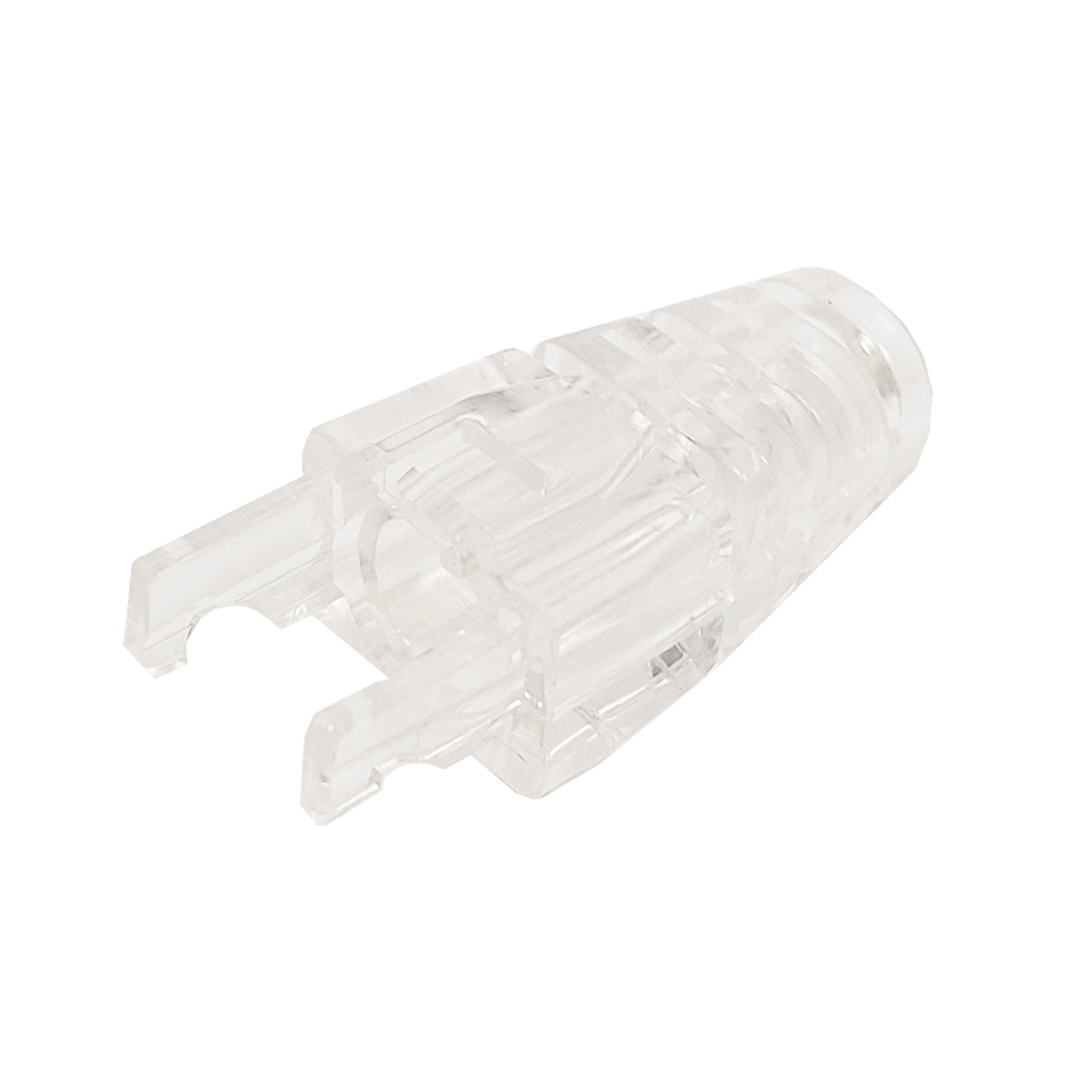 RJ45 CAT5E CLEAR STRAIN RELIEF BOOT (10/BAG)