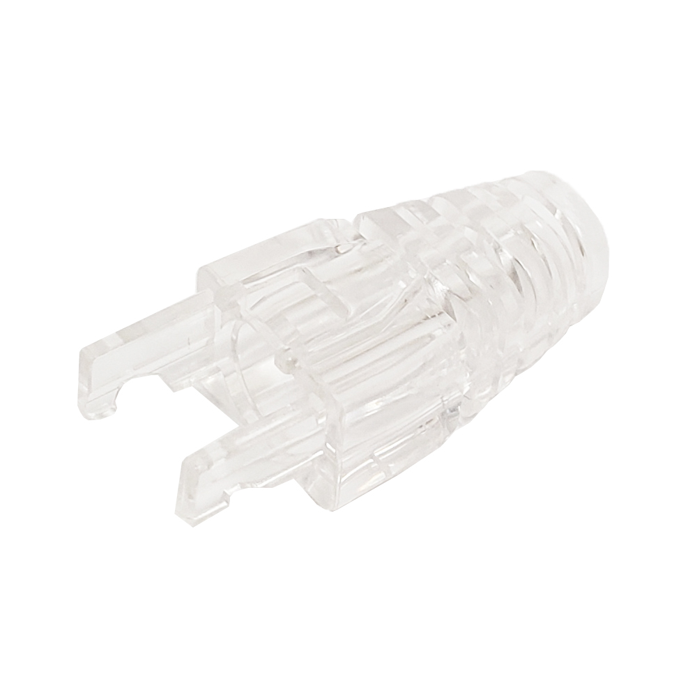 RJ45 CAT6 CLEAR STRAIN RELIEF (10/BAG)