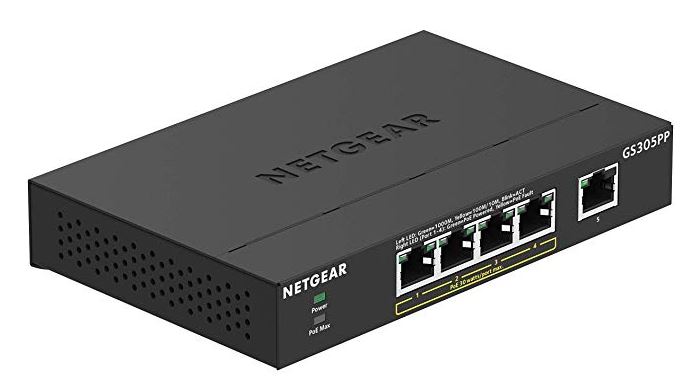 NETGEAR 5 PORT GIGABIT ETHERNET UNMANAGED POE+ SWITCH (83W)