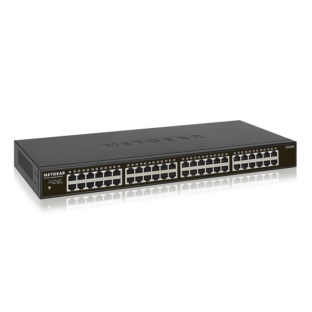 NETGEAR 48 PORT GIGABIT ETHERNET UNMANAGED SWITCH