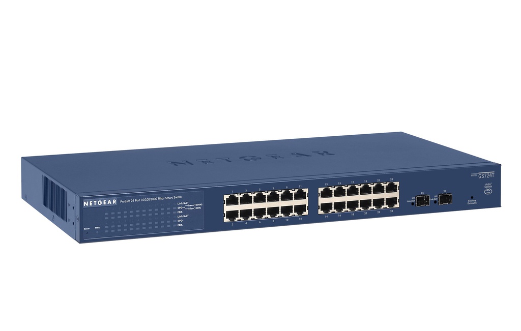 NETGEAR PROSAFE GS724T-400NAS 24-PORT ETHERNET SWITCH