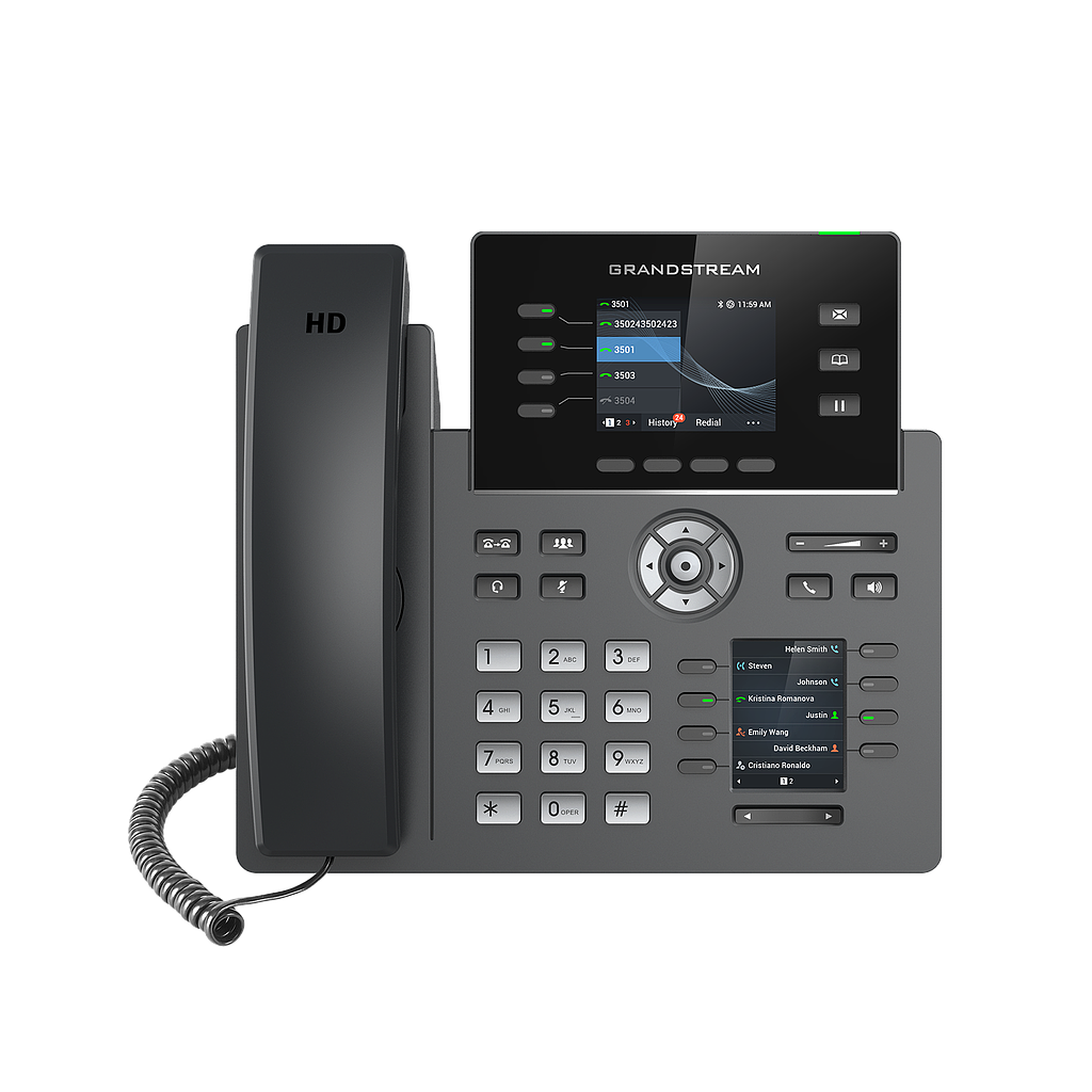 GRANDSTREAM 4 LINE VOIP PHONE (4 SIP) W/ BLUETOOTH & WI-FI