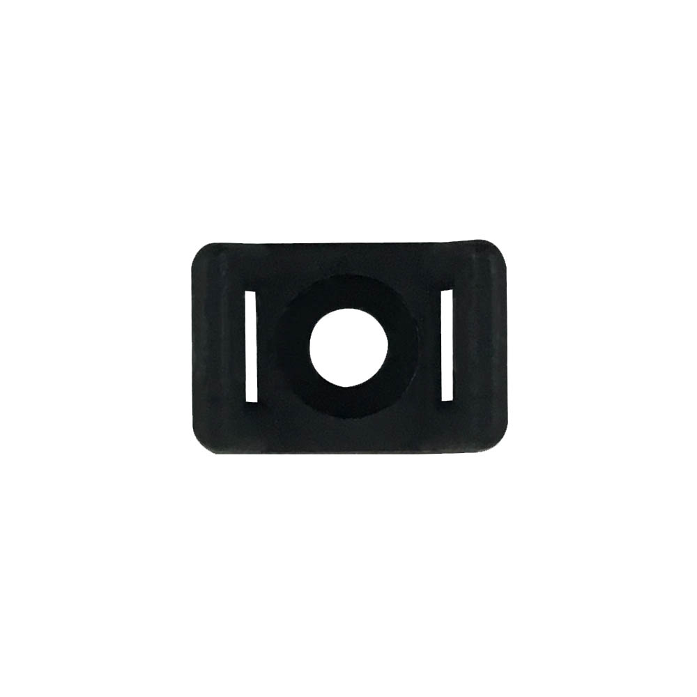 CABLE TIE WALL-MOUNT ANCHOR SCREW TYPE 0.60" BLACK (100/BAG)
