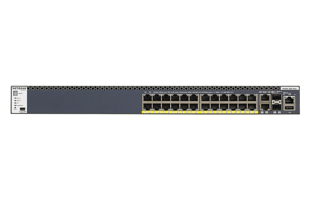 NETGEAR M4300 GSM4328PA-100NES 26 PORTS POE+ SWITCH