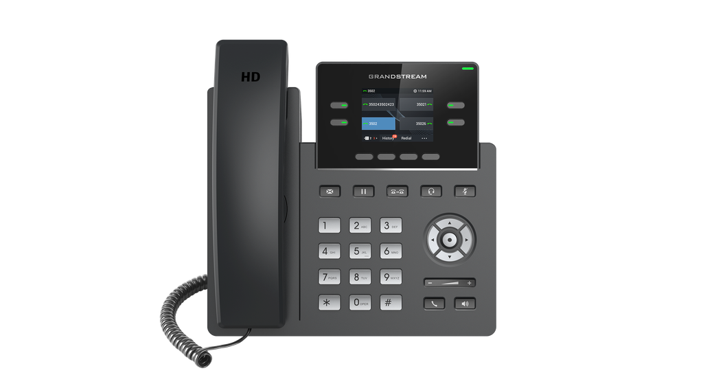 GRANDSTREAM 4 LINE VOIP PHONE (2 SIP) W/ WI-FI