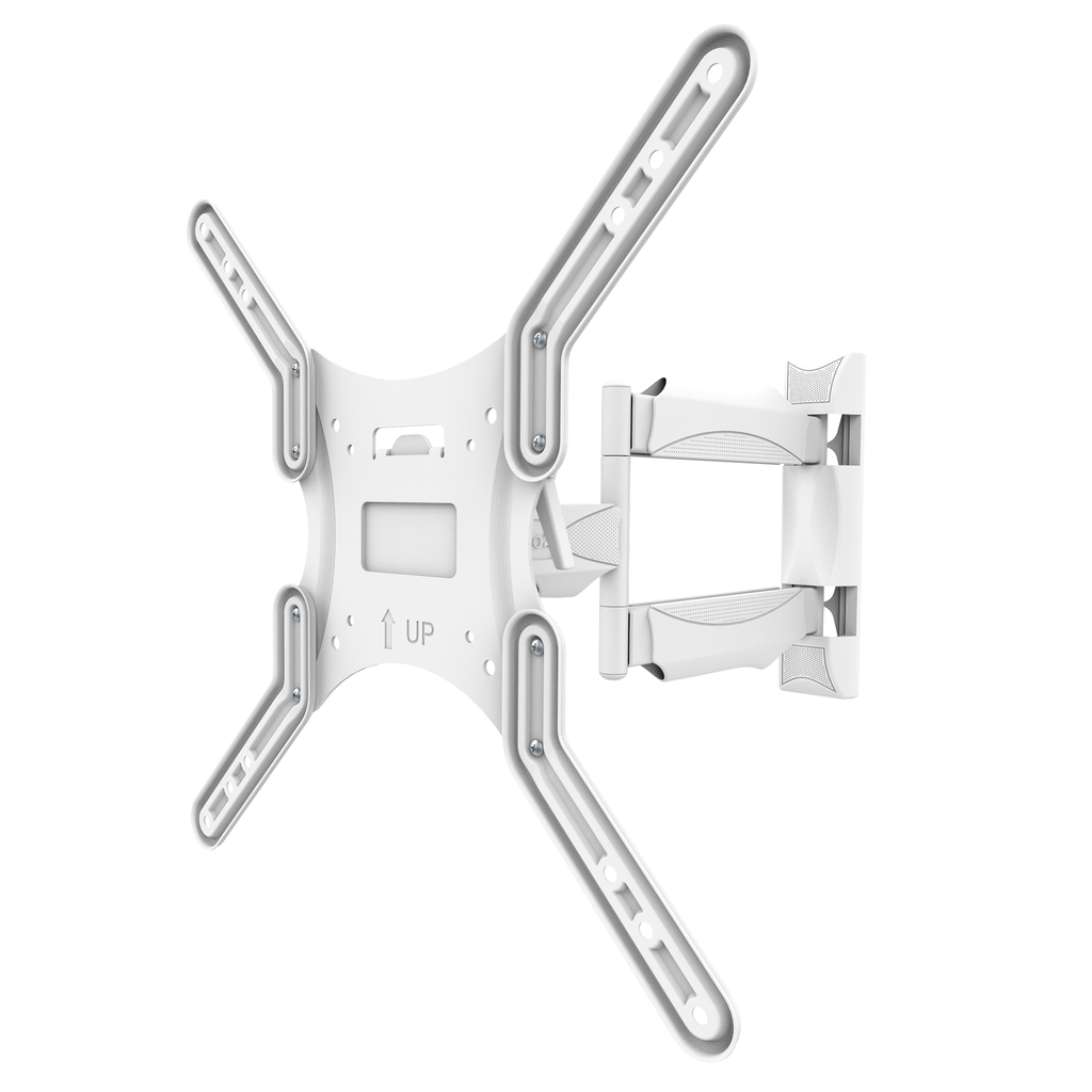 KANTO SINGLE ARM FULL MOTION ARTICULATING TV MOUNT 26"-55" WHITE (80LB)