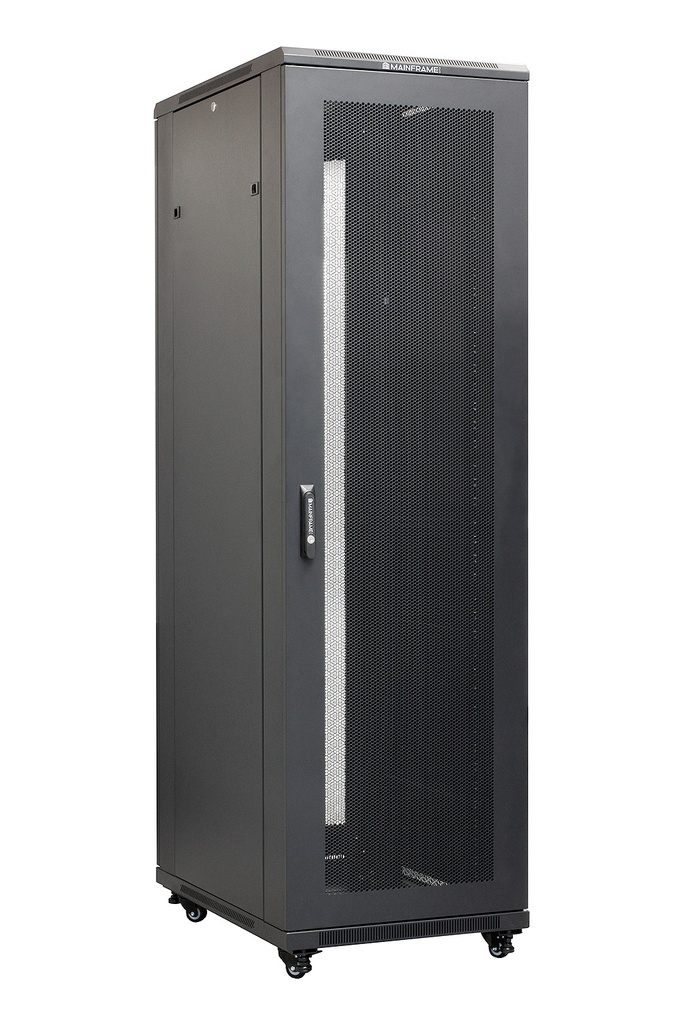 MAINFRAME 42U CLOSED CABINET W/STEEL MESH FRONT & REAR DOORS