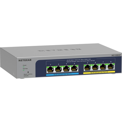 NETGEAR PLUS 8 PORT 2.5G POE++ 230W BUDGET MANAGED SWITCH