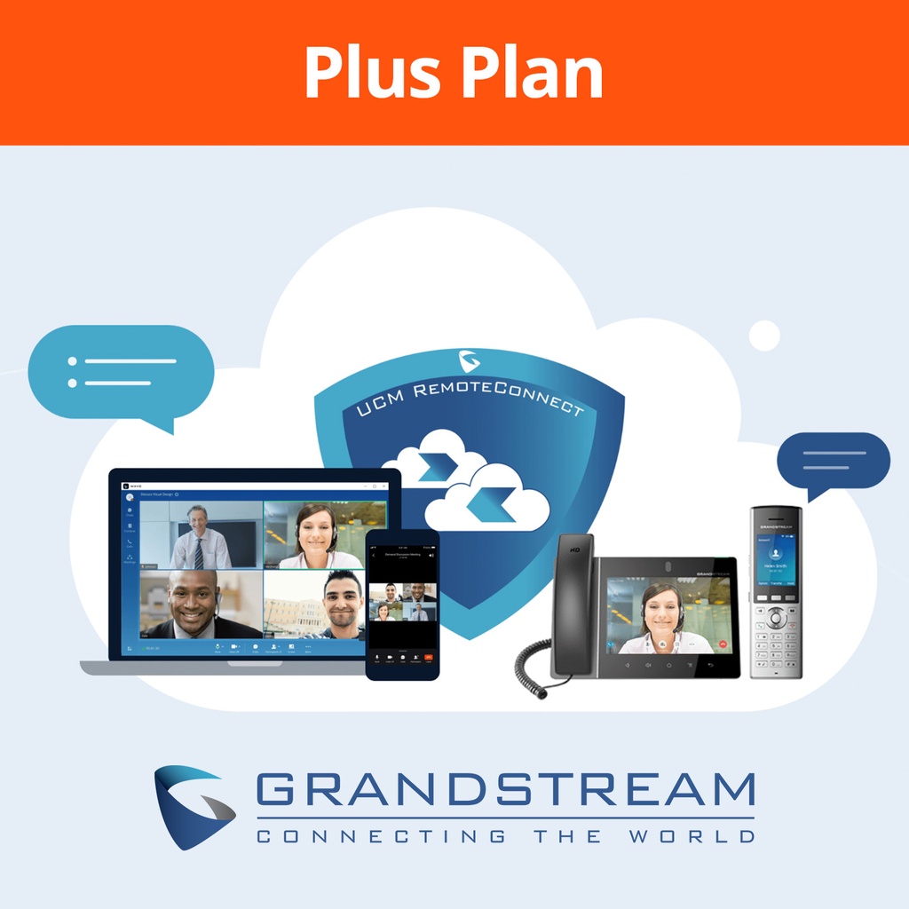 GRANDSTREAM UCMRC-PLUS 1 YR / 8 CONC CALLS, 50 USERS, 1GB