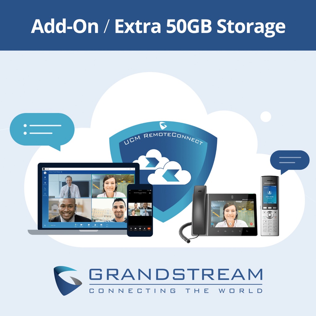 GRANDSTREAM UCMRC 50 GB STORAGE 1 YR