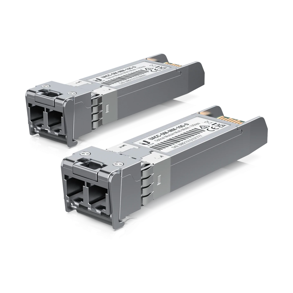 UBIQUITI FIBER MULTI-MODE SFP+ MODULE (300M) - 2-PACK