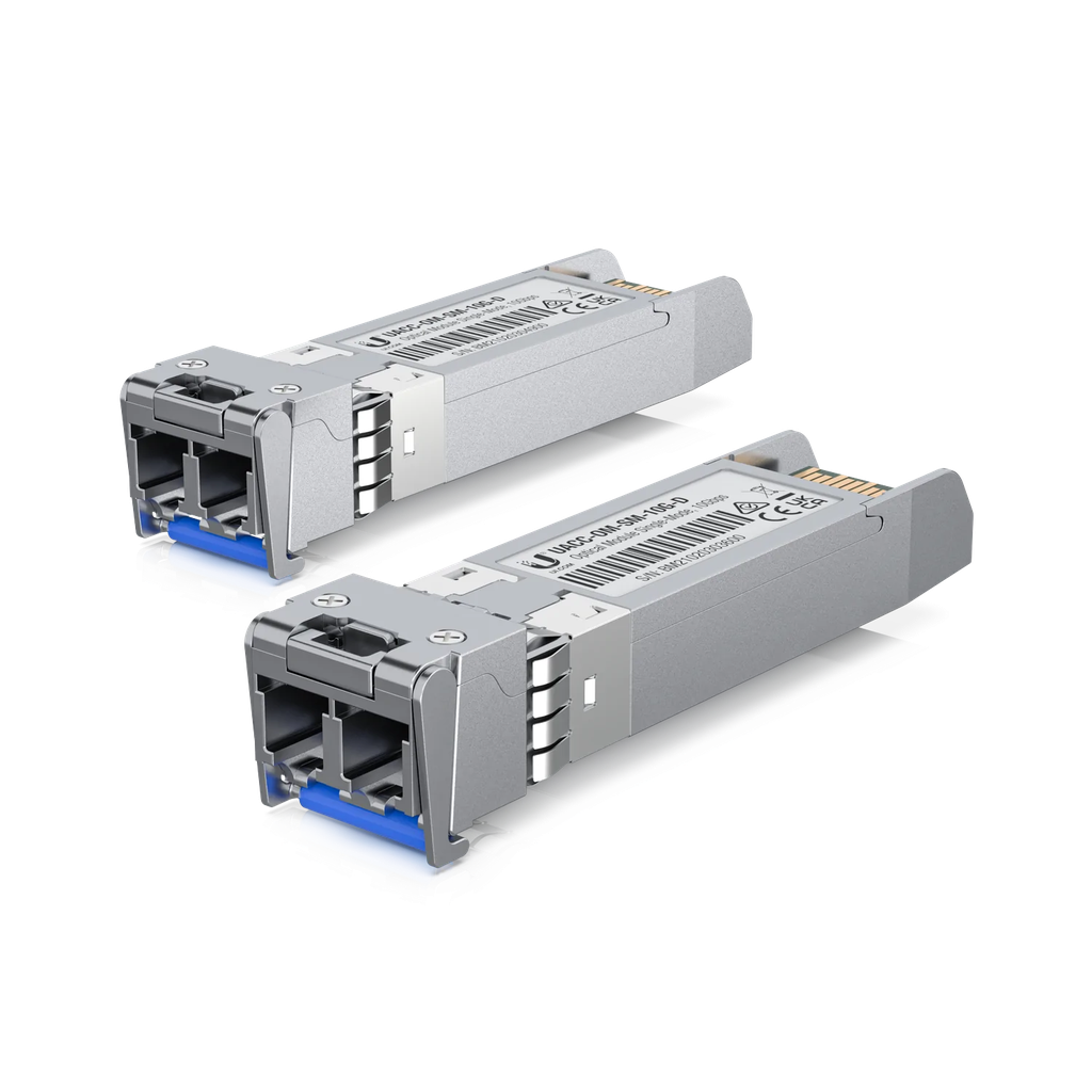 UBIQUITI FIBER SINGLE-MODE SFP+ MODULE (10KM) - 2-PACK