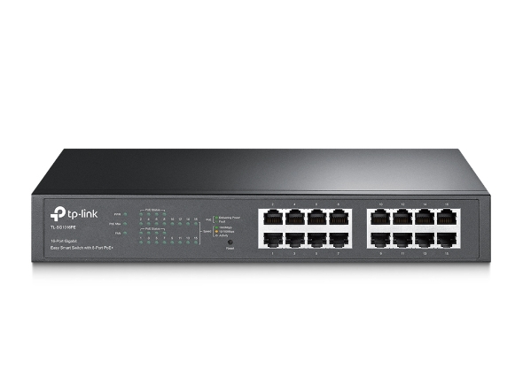 TP-LINK 16-PORT GIGABIT EASY SMART POE SWITCH WITH 8-PORT POE+