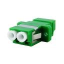 LC/APC-LC/APC F/F SM DUPLEX PANEL MOUNT PLASTIC FIBER OPTIC ADAPTER