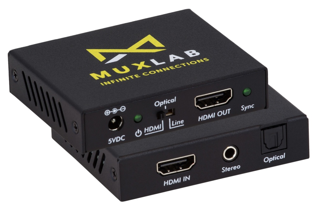 MUXLAB HDMI TO HDMI WITH AUDIO EMBEDDER, 4K/60