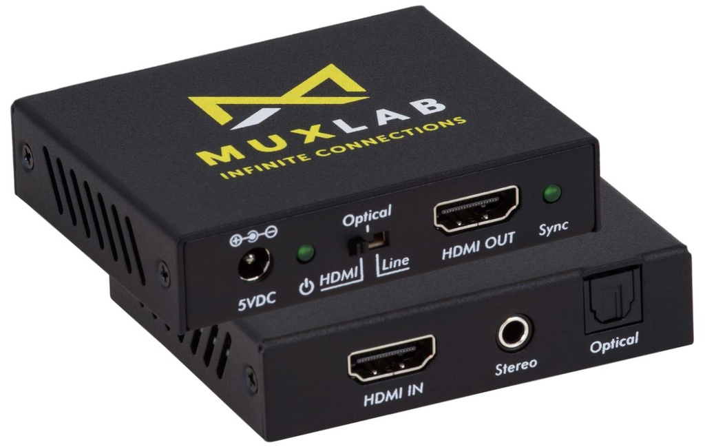MUXLAB 100527 HDMI to HDMI with Audio Embedder, 4K/60