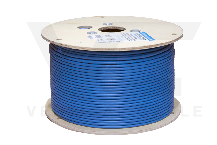 VERTICAL CABLE CAT6A 1000' BLUE SOLID SHIELDED F/UTP NETWORK BULK CABLE