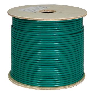 VERTICAL CABLE CAT6A GREEN SOLID SHIELDED F/UTP 1000' SPOOL