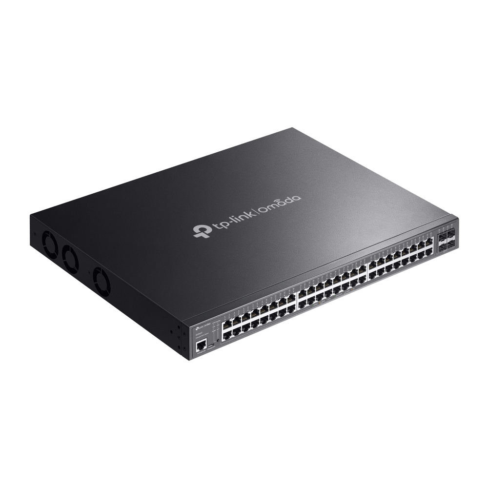 TP-LINK OMADA 52-PORT GIGABIT L2+ MANAGED SWITCH WITH 48 PORT POE+