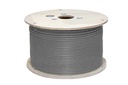 CAT6A 1000' GREY SOLID SHIELDED F/UTP NETWORK BULK CABLE