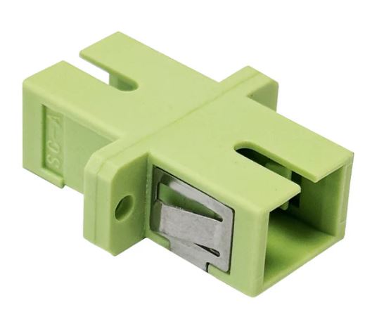 SC-SC F/F MM (OM5) SIMPLEX PANEL MOUNT PLASTIC FIBER OPTIC ADAPTER