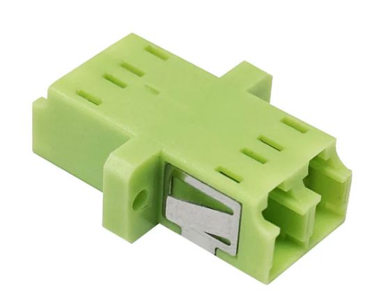 LC-LC F/F MM (OM5) DUPLEX PANEL MOUNT PLASTIC FIBER OPTIC ADAPTER