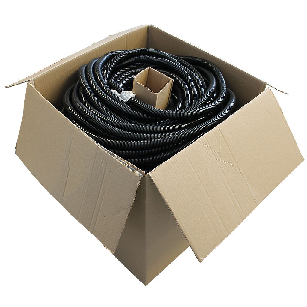 HELLERMANN 1" SPLIT WIRE CONVOLUTED LOOM BLACK - 300' (BULK SPOOL)