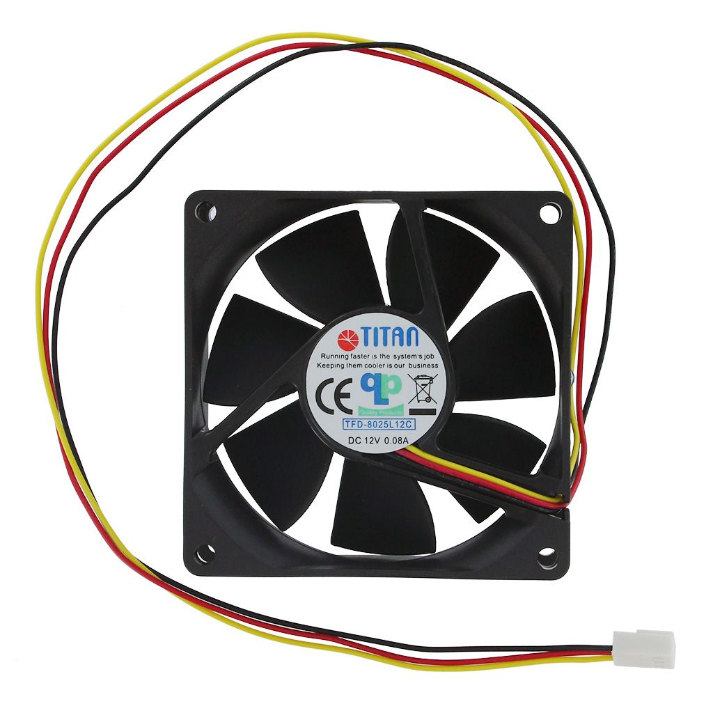 MEDIUM SPEED 3 PIN CASE FAN 80X80X25MM