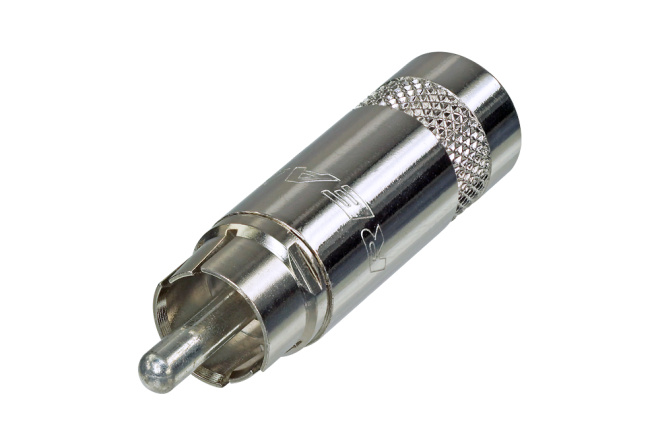 NEUTRIK REAN RCA MALE PLUG WITH NICKEL SHELL & CONTACTS
