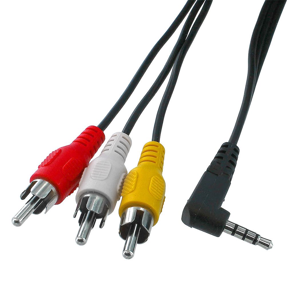 3.5MM 4C TO RCA CAMCORDER 3' M/M CABLE