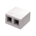 2-PORT KEYSTONE SURFACE-MOUNT BOX