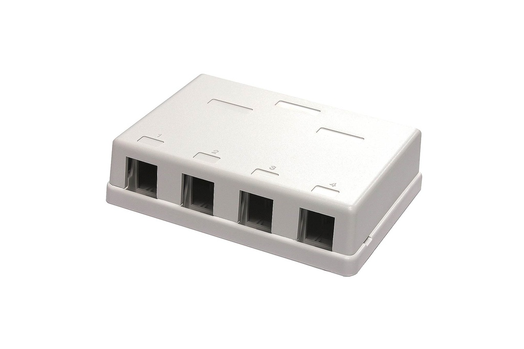 4-PORT KEYSTONE SURFACE-MOUNT BOX