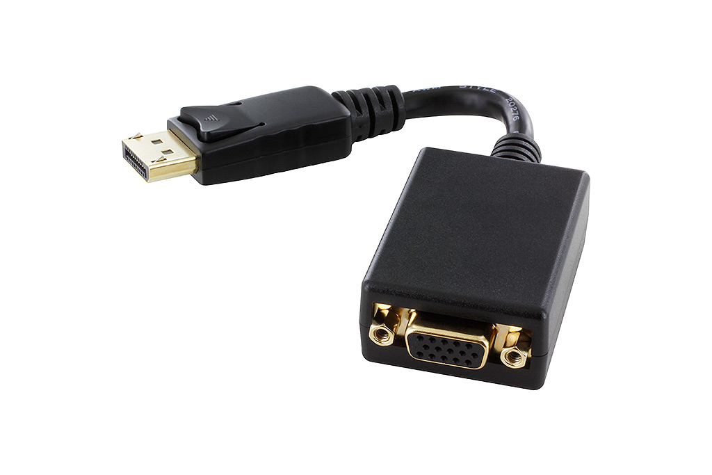 DISPLAYPORT MALE TO VGA FEMALE ADAPTER