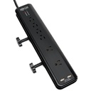 TRIPP LITE 6-OUTLET DESK CLAMP MOUNT POWER BAR