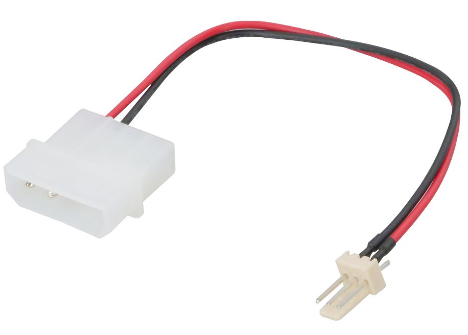 MOLEX TO 3-PIN (2510) M/M PSU/FAN ADAPTER